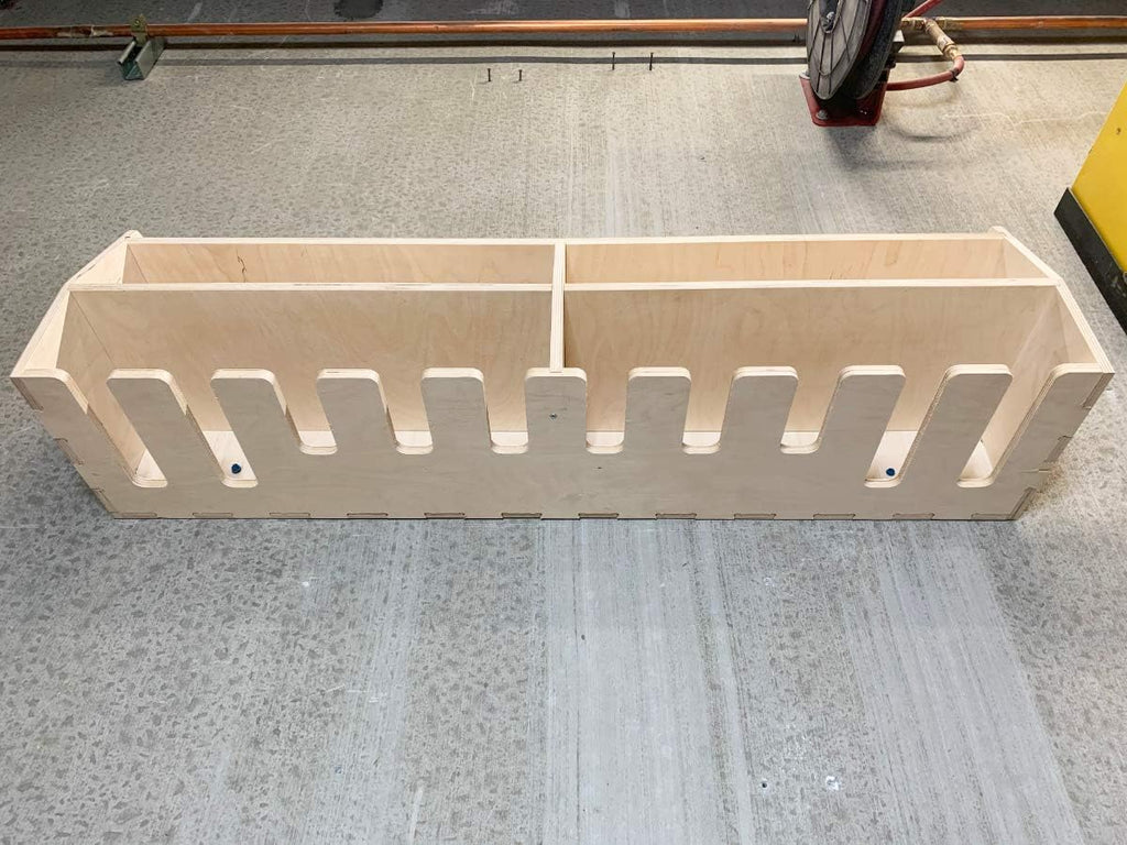 Cordless Drill Tool Holder Organization Storage Rack Wood Shelf Case Organizer 10-Slot Birch Plywood