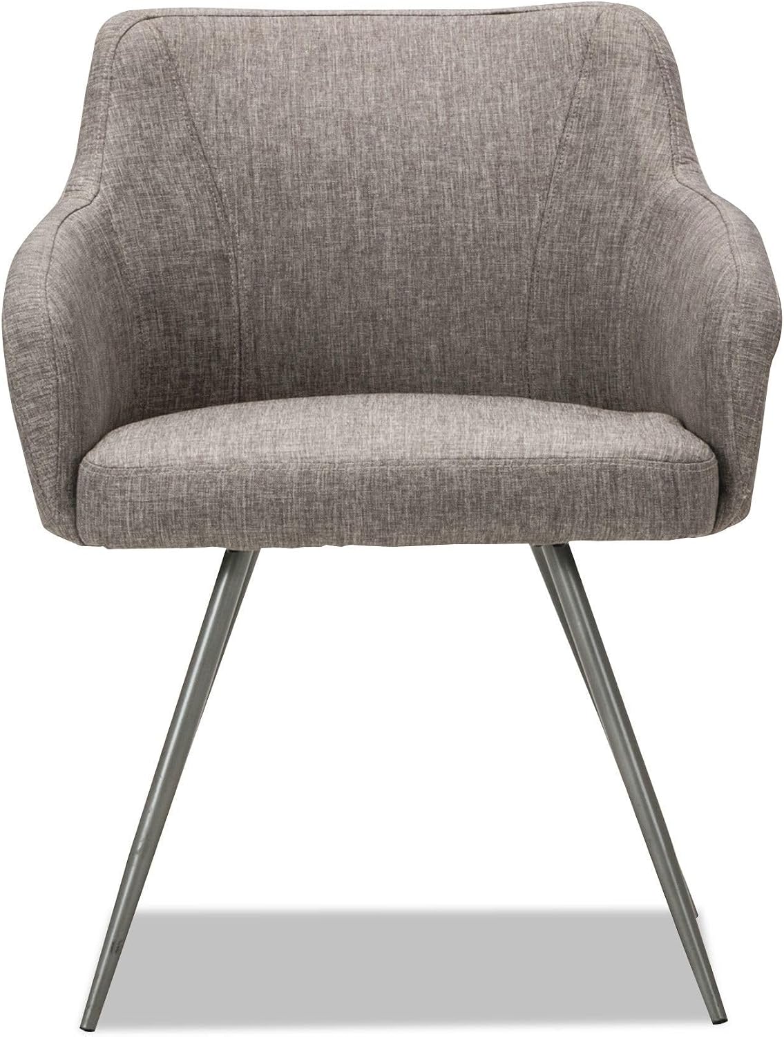 Alera Captain Series Guest Chair, Gray Tweed
