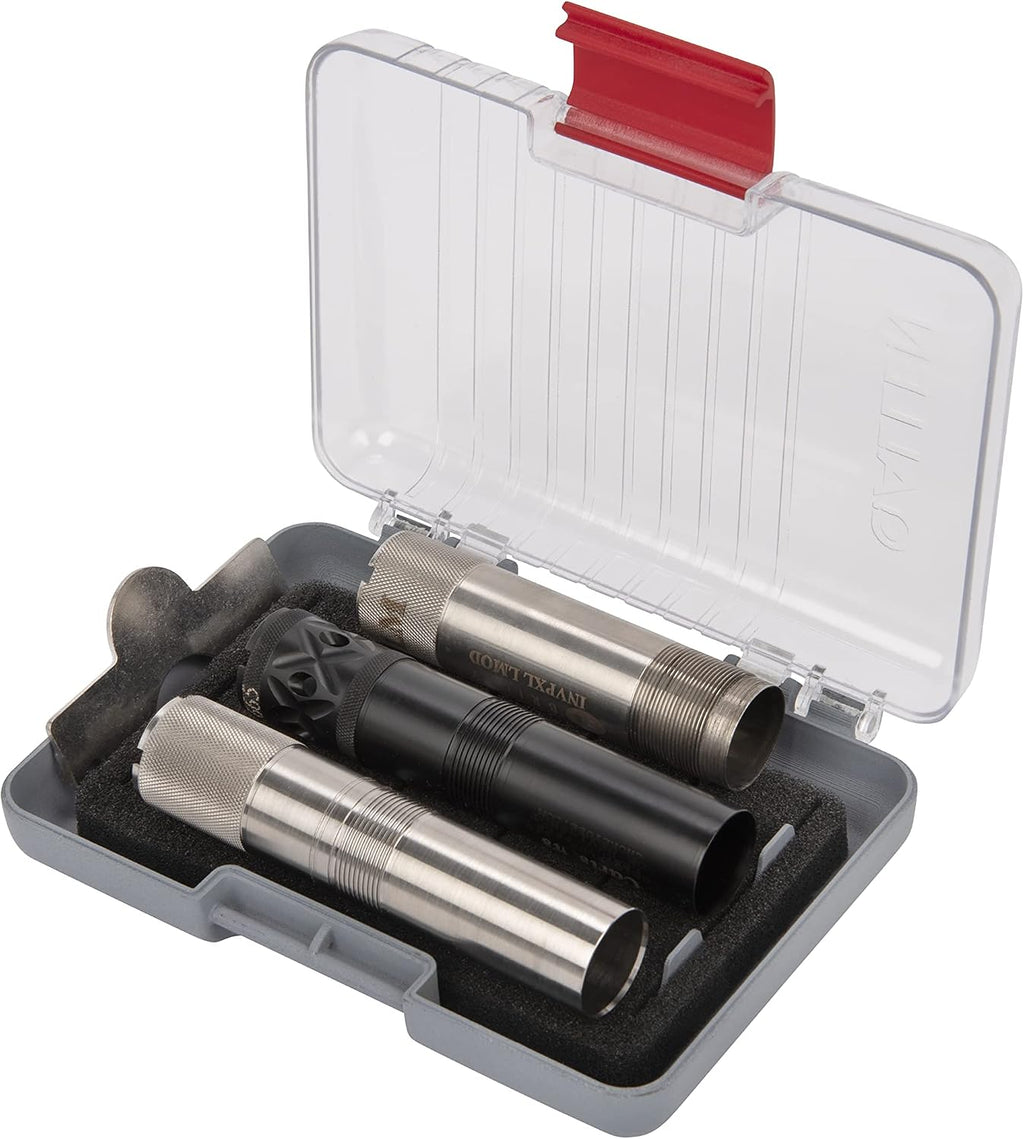 Allen Company Competitor Choke Tube Case - Holds 5 or 6 Choke Tubes, Black/Red - Clay, Trap & Skeet Shooting Accessory