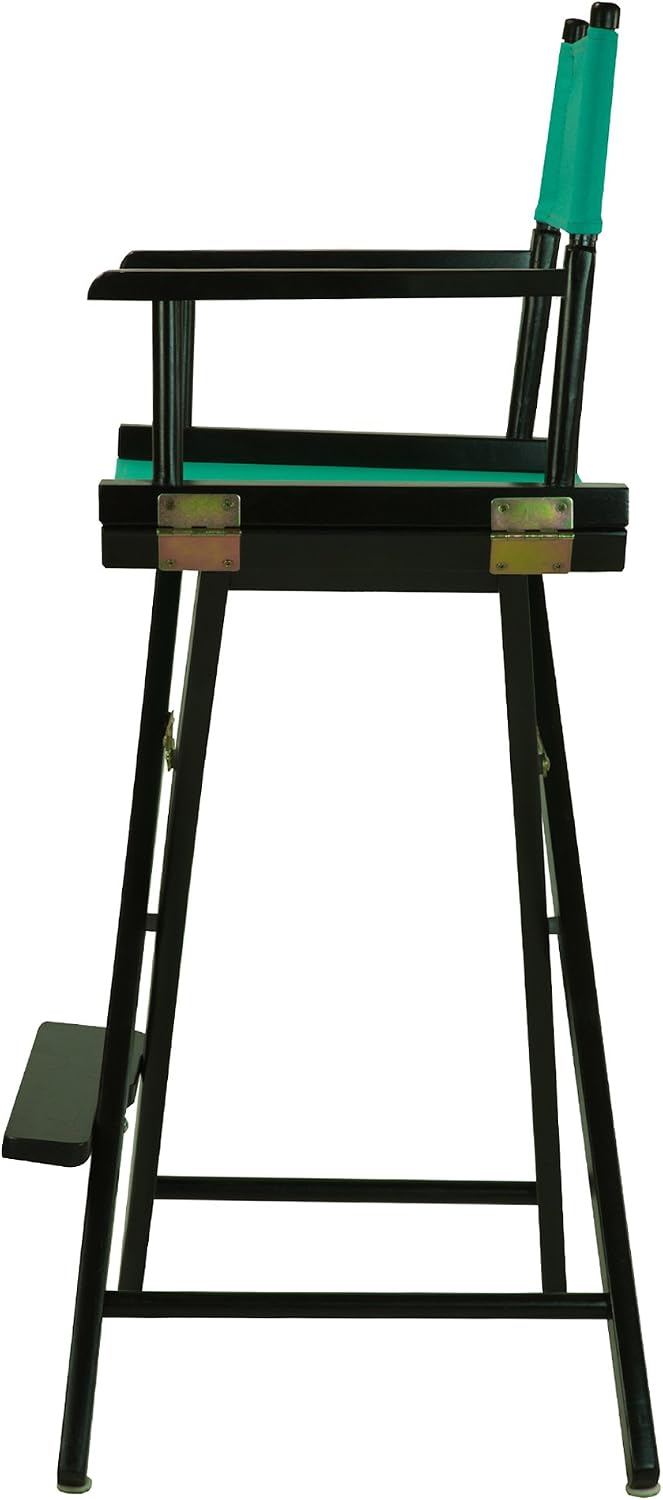 Casual Home 30" Director's Chair Black Frame-with Teal Canvas, Bar Height