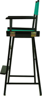Casual Home 30" Director's Chair Black Frame-with Teal Canvas, Bar Height