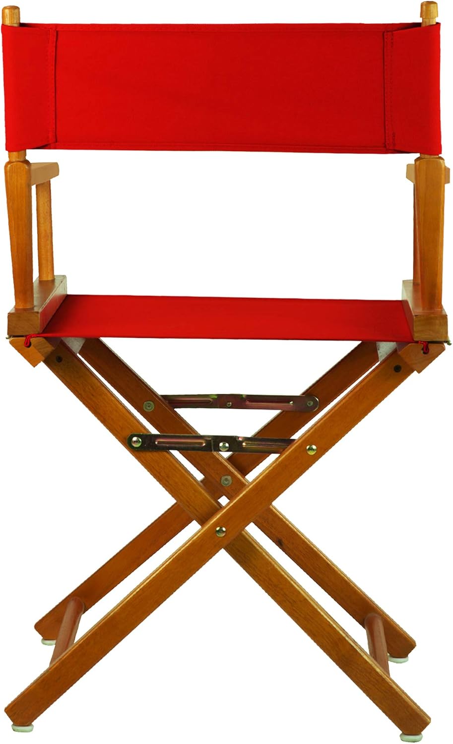 Casual Home 18" Director's Chair Honey Oak Frame with Red Canvas