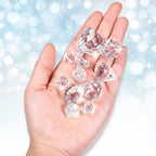 100 Pcs Vase Fillers Diamond Decoration for Craft Multi Size Fake Diamond Acrylic Gems Crystal for Wedding Party (Clear)