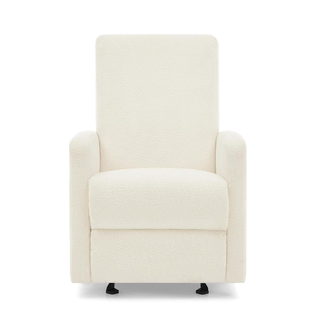 Delta Children Dove Recliner Chair – Manual Recliner with 2 Positions and Glide Motion - Greenguard Gold Certified, Pearl Boucle