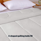 Amazon Basics Cooling Comforter, Temperature Regulating Blanket for Hot Sleepers, Summer & All Season Bedding, Lightweight, 106"x90", King, Gray