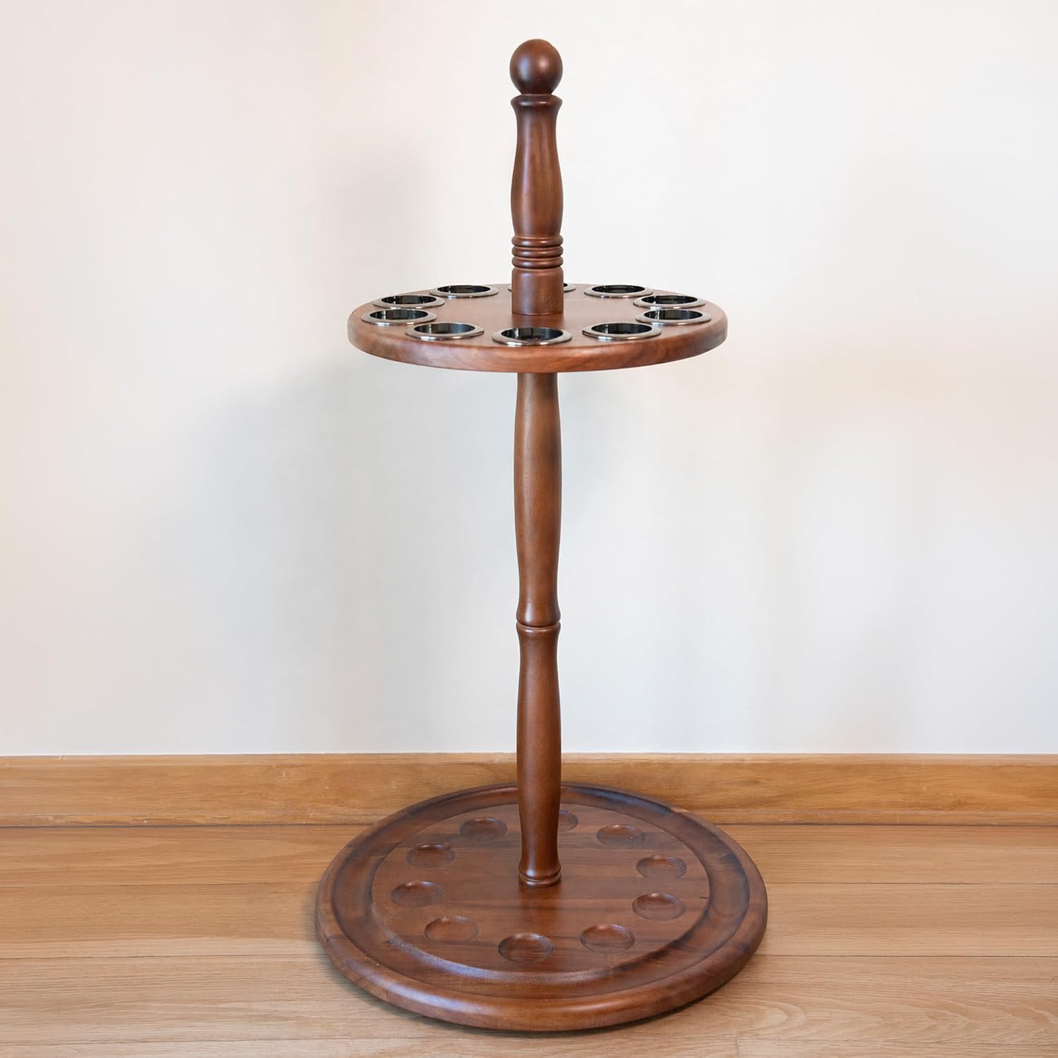 Asterom Cane Stand - Handmade, Wooden - Display Cane Stand Holder for Walking Sticks & Umbrellas