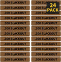 24 Pack Miaozhun .300 Blackout Magazine Marking Bands 300 BLK Magazine Caliber Identification(Coyote Brown-Black)