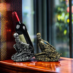 Gothic Skull Decorated Wine Bottle Rack, Halloween countertop Small Wine Rack, Room Emotional Decoration (Silvery)