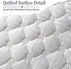 Bed Skirt Wrap Around Elastic with Ruffled Modern Comfort Breathable Bedskirt with 2 Pillowcases for Bedroom Decor Machine Washable