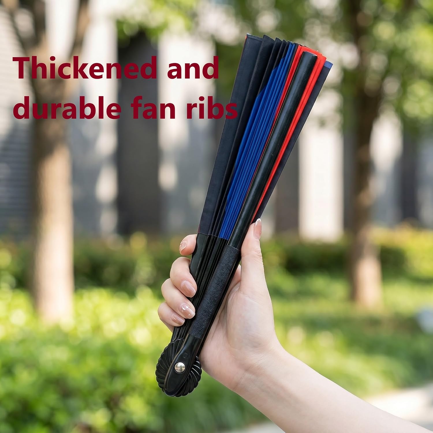 Tai Chi Kung Fu Folding Fan - Waterproof Silk, Easy Open, Martial Arts & Dance Performance Fan