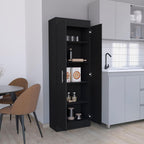 Tuhome Nepal Pantry Cabinet with Two-Door Vertical Storage, Five Spacious Interior Shelves, Easy-Access Handles, Space-Efficient Design for Organizing Groceries, Kitchenware and Everyday Essentials