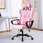 Gaming Chair 188 P, Modern Pink Ergonomic High Back PC Computer Gaming Chair with Lumbar Support, Adjustable Height, 360 Swivel, Executive Style, PU Leather, 300 lb Capacity