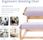 VDNEND Knee Chair Ergonomic for Office,Rocking Kneeling Chair Desk,Adjustable Posture Chairs for Relieve Neck or Back Pain,Balance Chairs for Work,Meditation,Home,Gifts for Men,Women,Her,Him