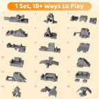 GITAWUSA 18Pcs Play Couch for Kids,Modular Kids Play Couch for Playroom Bedroom Living Room，Multifunctional Convertible Sofa for Boys & Girls
