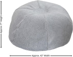 Flash Furniture Duncan Sherpa Bean Bag Chair, Classic Refillable Bean Bag Chair for Kids and Teens, Large, Gray