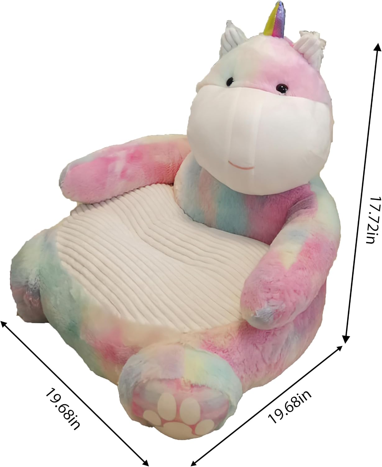 as Comfortable as Bean Bag Chairs，as Comfortable as a Rocking Chair，Removable Filler,Machine Washable(Cute Unicorn
