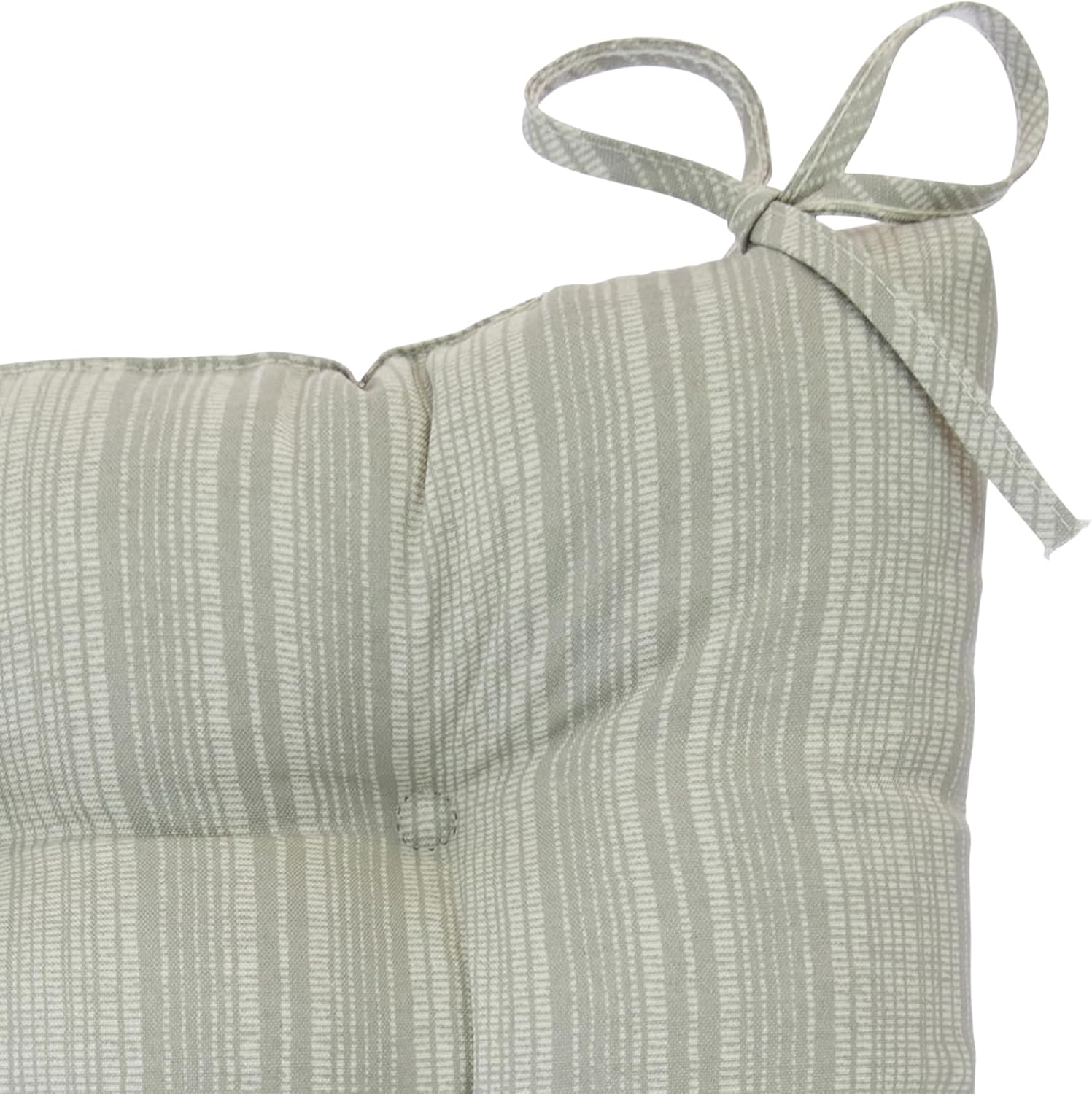 Klear Vu Solarium Rocking Chair Cushion Set, Assembled in the USA, for Indoor & Outdoor Use, Patio, Living Room, or Nursery, 2-Piece Set, 19"x19" Seat and 21"x18" Seatback, Boardwalk Stripe