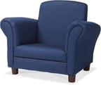 Melissa & Doug Denim Fabric Child’s Armchair (Kid’s Furniture, 23”L x 17.5”W x 18.3”H) Children's Furniture, Child's Reading Chair, Chairs for Toddlers, Oversized Kid's Armchair