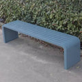 Outdoor Benches Weatherproof Backless Made of Stainless Steel No Assembly Required Seat Width 40CM (15 Inches) for Porch, Patio, and Indoor(Gray,120 * 40 * 45CM)
