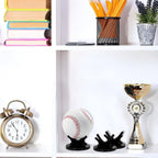 Sumind 6 Pack Small Ball Stand Holder, Clear Baseball Holders for Display, Sport Ball Display Stand Baseball for Golf, Softball, Tennis, Collectible Spheres Decor for Desk & Home, Acrylic