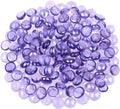 KINGOU Flat Glass Gems/Beads/Stones for Vase Filler, Table Scatter, Games - 1 Lbs (14-16mm, Approx. 5/8")