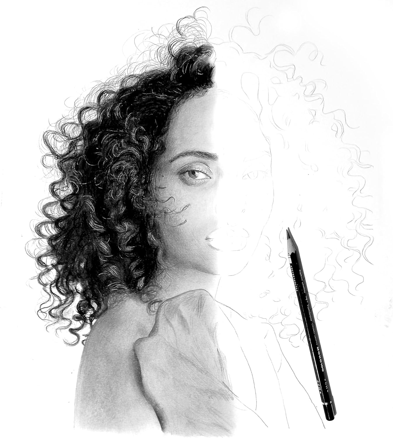 Custom Hand-Drawn Pencil Portrait from Photo | Personalized Sketch Art Gift | Realistic Black & White Drawing | Unique Wall Art