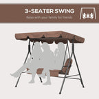 3 Person Porch Swing with Canopy