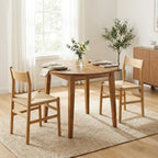 ARROWSTONE Nakina Solid Acacia Wood Round Dining Table, Ideal for Dining Room, Kitchen, Living Room