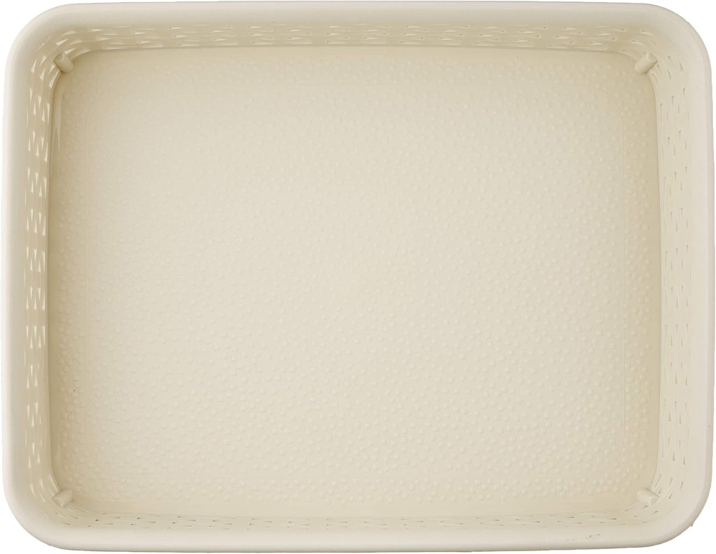 Curver 00096-885-00 My Style Office A5 Basket Rattan-Opticin Creme
