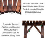 Garden Tree Bench Wrap Around Wooden Benches Seater,for Backyard Leisure Chair Patio Seating