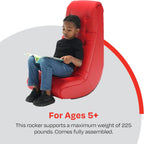 Califone Deluxe Soft Rocker - 28 X 17-1/2 X 33-7/8 INCHES - RED