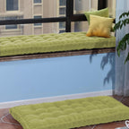 Bench Cushion for Outdoor/Indoor Furniture,8-10cm Thick Garden Bench Pad Cushions 90/100/120/150/180cm×30/35/40/50cm,for Bay Windows,Long Chairs,Sofas&Porch Furniture(Beige,69x22in)