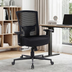 600lbs Big and Tall Office Chair with Adjustable Lumbar Support,Ergonomic Heavy Duty Office Chair for Heavy People,Mesh Desk Chair with Wide Seat for Home