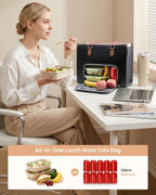 LOVEVOOK Laptop Lunch Bag for Women 15.6 Inch, Waterproof Tote Purse with Cup Holder & Elegant Clutch
