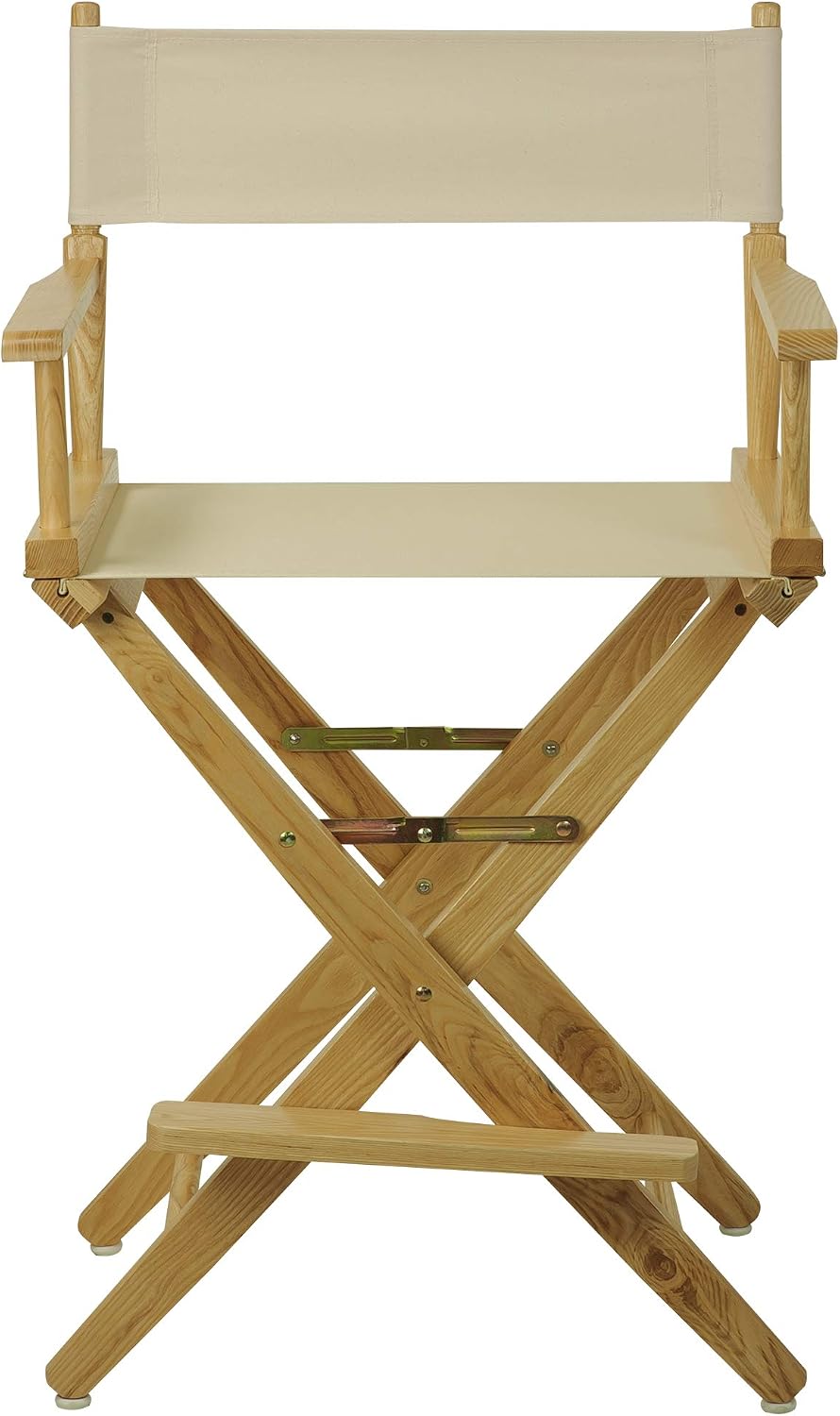 Casual Home American Trails Extra-Wide Premium Directors Chair 24" H Counter Height Natural Frame Natural Canvas