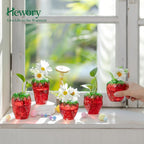 Glass Strawberry Propagation Vases for Plants: 5PCS Cute Strawberry Decor for Home Kitchen Bathroom Office - Unique Indoor Hydroponic Planters Gifts for Mom Women Mothers Day (Red)