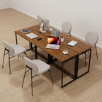 alawooder Folding Desk - 31.5" Wood Top Foldable Desk for Small Spaces | No Assembly Required Compact Desk for Home Office, Writing, and Study