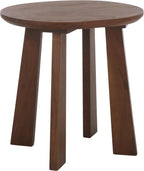 SAFAVIEH Home Collection – Zoro Round Wooden Stool, Brown Acacia Wood Accent Stool, Versatile Seating or Side Table for Living Room, Bedroom & Entryway (STL3700A)