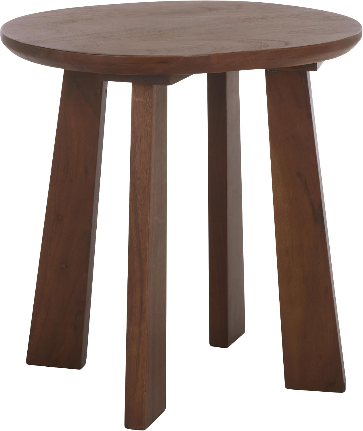SAFAVIEH Home Collection – Zoro Round Wooden Stool, Brown Acacia Wood Accent Stool, Versatile Seating or Side Table for Living Room, Bedroom & Entryway (STL3700A)