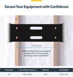StarTech.com 4U Wall Mount Network Rack - 14 Inch Deep (Low Profile) - 19" Patch Panel Bracket for Shallow Server and IT Equipment, Network Switches - 44lbs/20kg Weight Capacity, Black (WALLMOUNT4)