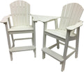 Phat Tommy Recycled Poly Resin Balcony Chair Settee | Durable and Eco-Friendly Adirondack Armchair and Removable Side Table | This Patio Furniture is Great for Your Lawn, Garden, Swimming Pool, Deck.
