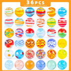 MCPINKY 36PCS Glass Marbles, Including 5 Glow in The Dark Marbles for Vase Filler, Fish Tank, Table Scatter Decoration
