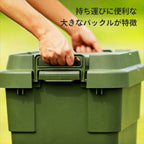 RISU GHON231 TC-70S Storage Box, Trunk Cargo, Beige, Made in Japan, Stacking, Outdoor Storage, Camping, Waterproof