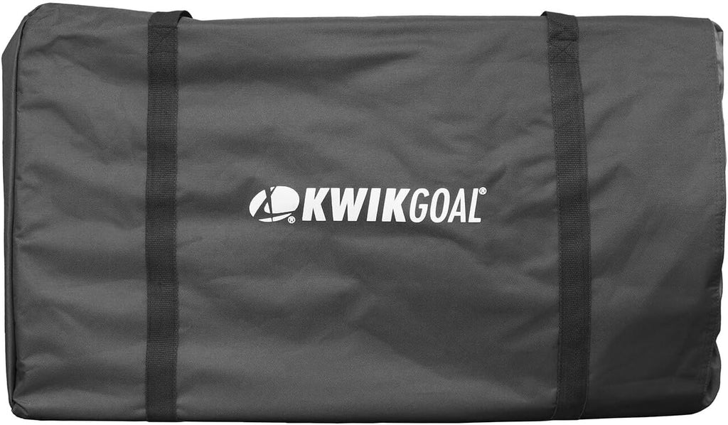 Kwik Goal 6-Seat Kwik Bench, Black, Steel Frame with Woven Fabric Seats, 16" H x 108" W
