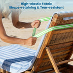OUTXE Towel Bands, 2026 Upgrade Straps for Beach | Cruise Chair Lounge | Towels Holder | Pool Bag Essentials Must Haves (4-Pack, Striped Blue+Green+Greige+Hot Pink)
