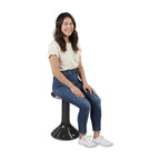 ECR4Kids ACE Active Core Engagement Wobble Stool, 20-Inch Seat Height, Flexible Seating, Black