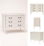 Design House Oxford Chest with Drawers, Antique White, 31.5 in H x 35.4 in W x 19.7 in D, 228353-AWT