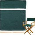 STAY GENT Director's Chair Canvas Replacement Kit 21"L x 8"W - 21"L x 16.5"W Replacement Canvas Durable Cotton Canvas Seat & Back Covers for Home,Model Artist,Makeup,Show Dressing Room, 1 Set Green