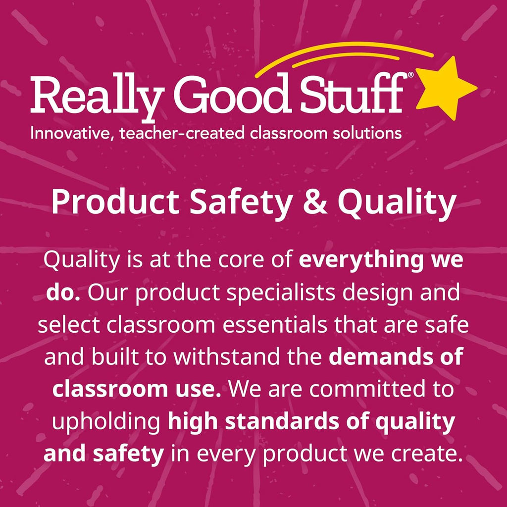 Really Good Stuff Quiet Chair Foot Covers - Black - Set of 24 - Floor Protectors - Reduce Noise and Prevent Scratches - Ideal for Classrooms