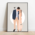 NudoHome Personalized Custom Faceless Portrait – Hand-Drawn Illustration from Your Photo | Gift for Mother’s Day, Father’s Day, Christmas, Birthdays, and Special Occasions, gift